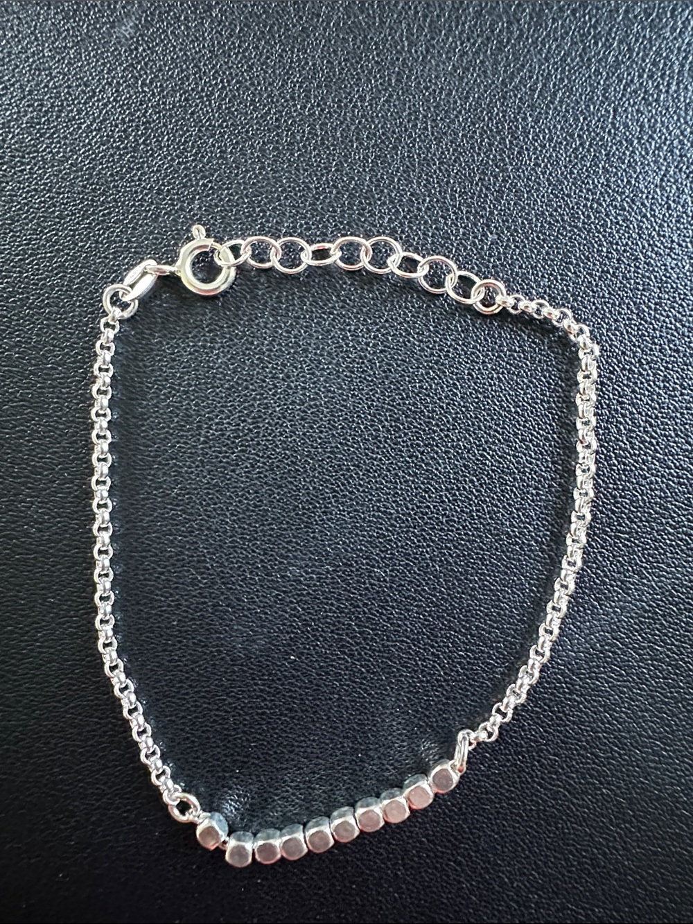 Sterling Silver Small Bead Bracelet